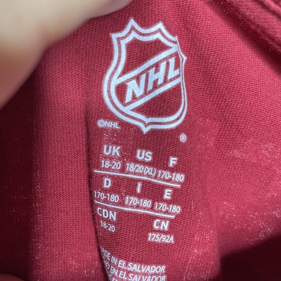 Arizona Coyotes Youth T Shirt Size X-Large 18/20 XL  Maroon #18 Keller NHL - Picture 4 of 6